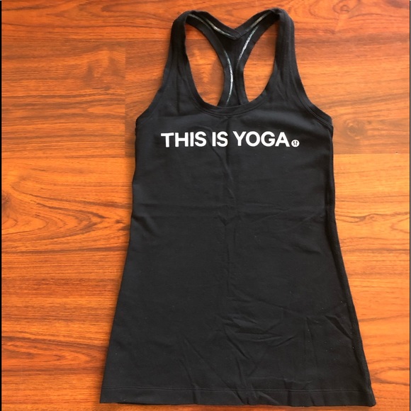 Lululemon This Is Yoga Black Tank Top - Picture 2 of 5